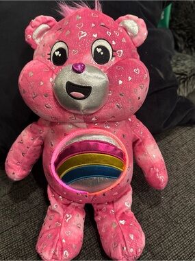 Care Bears Collectors Edition Rainbow Cheer Bear 2024 limited edition glows pink